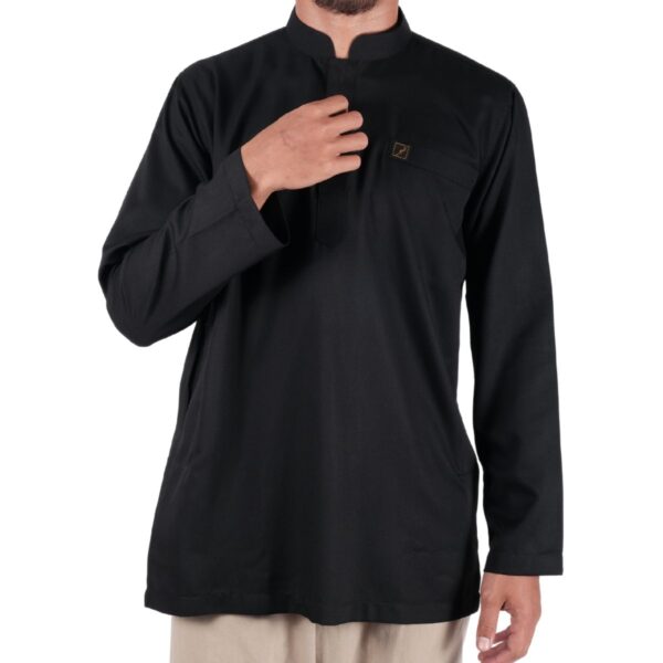 Kurta Collar hitam galeri muslim