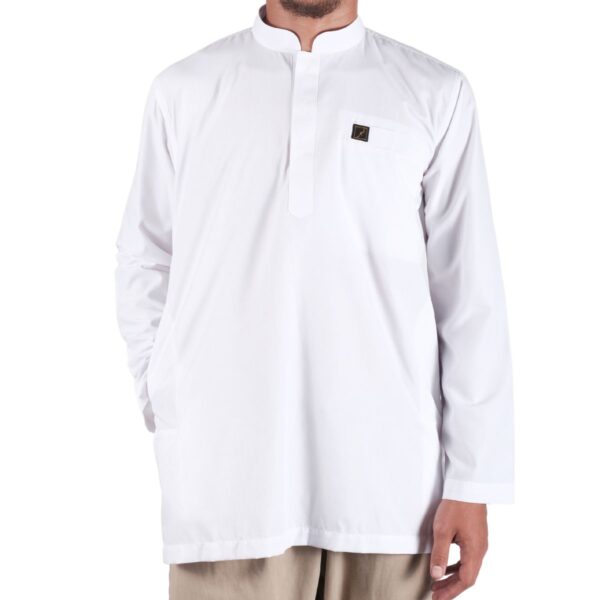 KURTA COLLAR Putih Galeri muslim