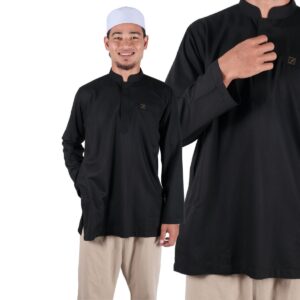 Kurta Collar hitam galeri muslim